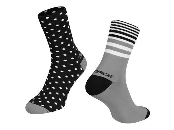 Ponožky FORCE SPOT, černo-šedé