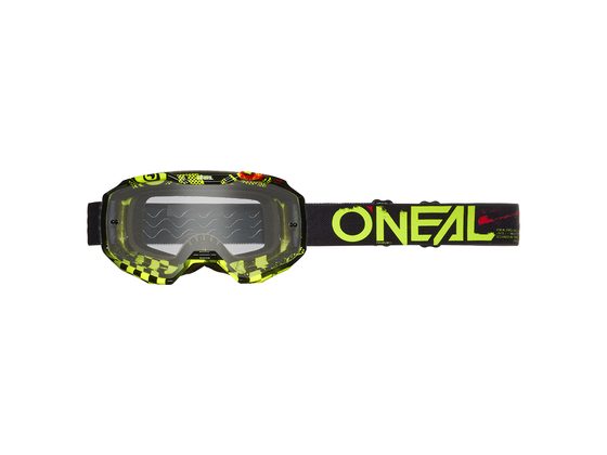 Brýle O'NEAL B-10 ATTACK černá/neonově žlutá - čiré