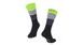 Dlouhé ponožky FORCE RAINBOW, černá-fluo