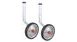 Balanční kolečka FORCE 12-20" UNI, chrom + PVC