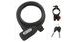 Zámek spirálový FORCE LUX s držákem 150cm/10mm, černý