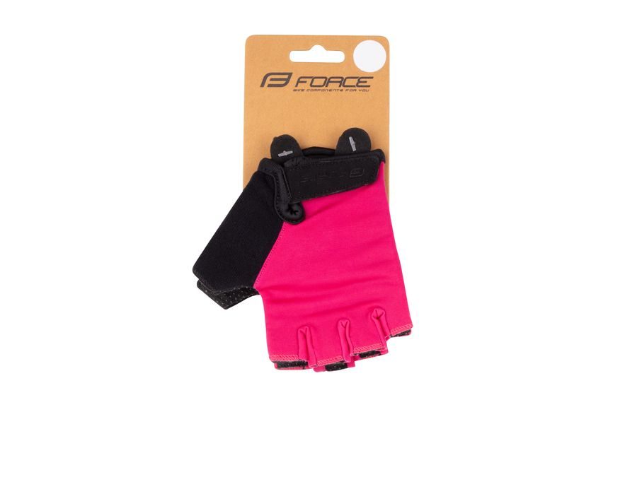 Dětské krátkoprsté rukavice FORCE FUN KID, růžové