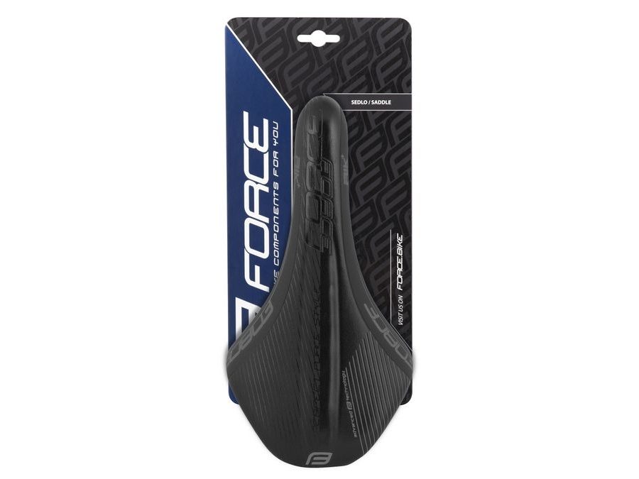 Sportovní sedlo FORCE RIK+, černé mat/lesk