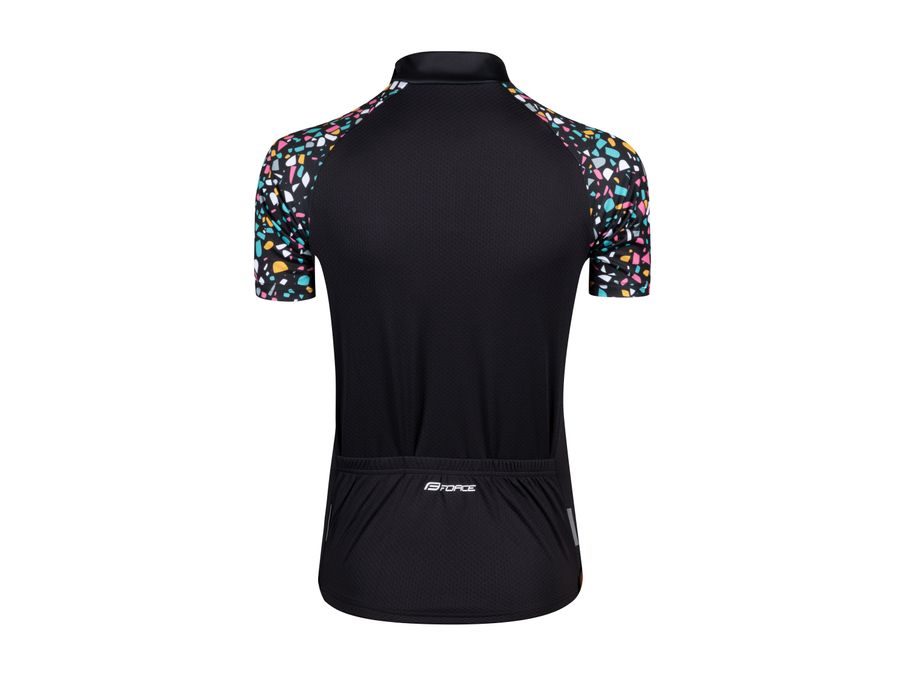 Dámský dres FORCE ROCK LADY krátký rukáv, černý