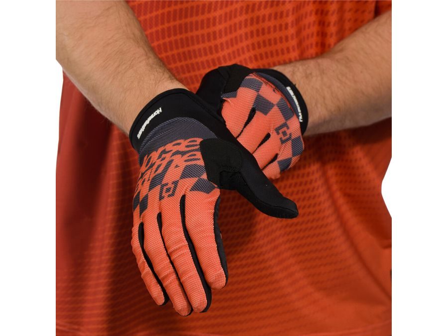 Letní dlouhoprsté rukavice HORSEFEATHERS Digger, burnt orange