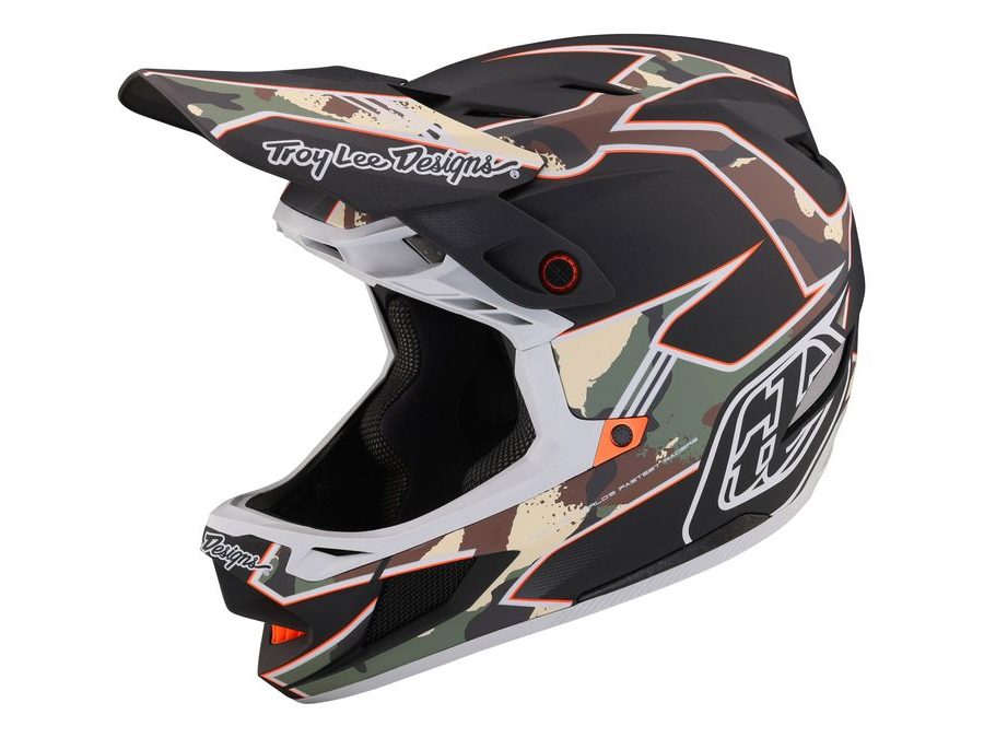 Integrální helma Troy Lee Designs D4 COMPOSITE MIPS MATRIX CAMO ARMY GREEN 2023