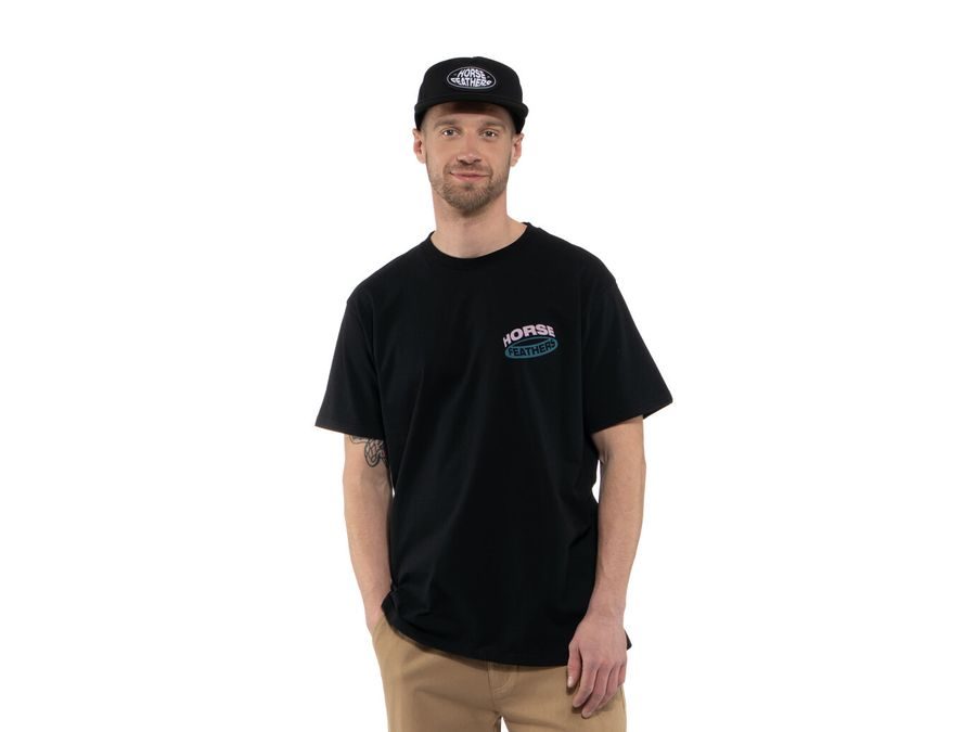 Pánské tričko s krátkým rukávem HORSEFEATHERS Orbit, black