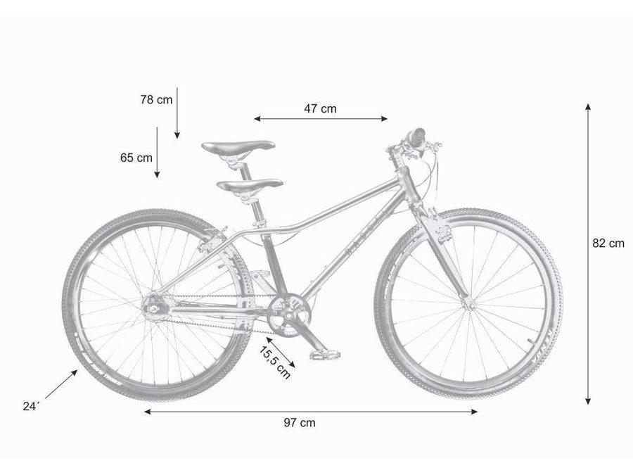 Dětské kolo Rascal 24" - Aquamarine/Modrá