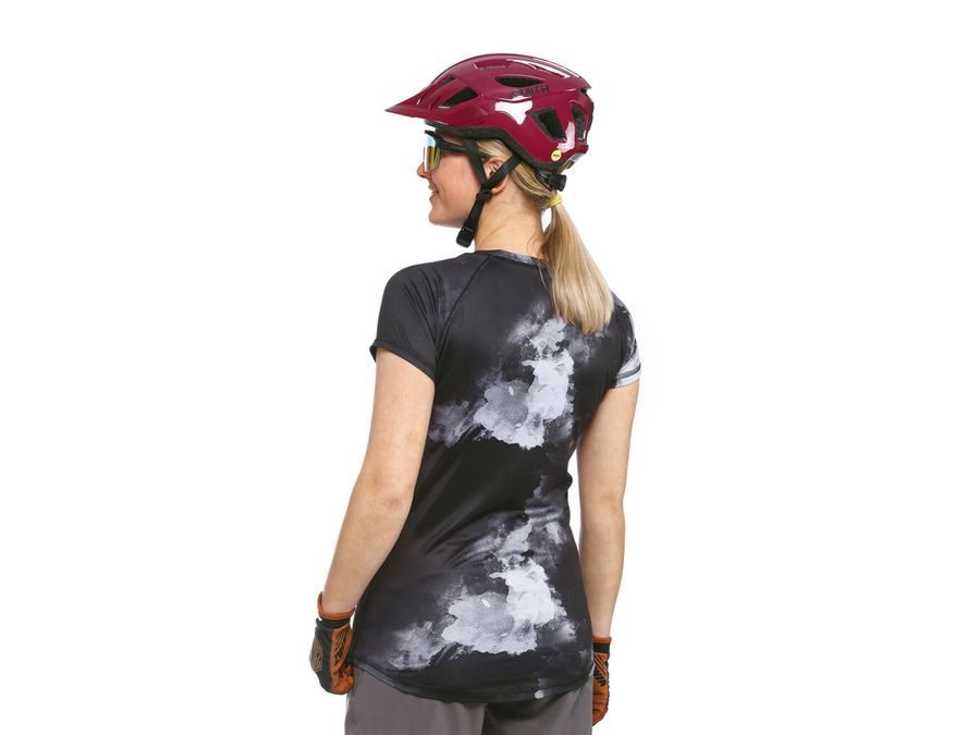 Dámský dres s krátkým rukávem HORSEFEATHERS Deco, grayscale