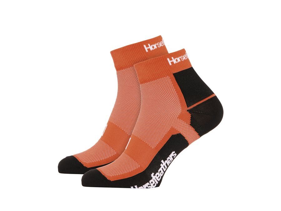 Pánské krátké technické funkční ponožky HORSEFEATHERS Cadence, burnt orange