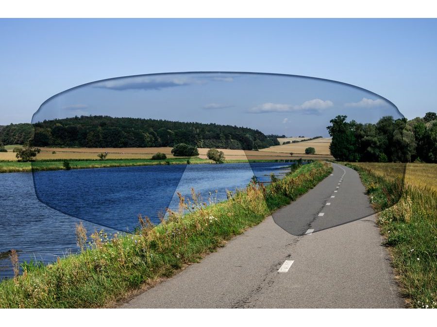 Brýle FORCE ELECTRA bílé, modré zrcadlové sklo