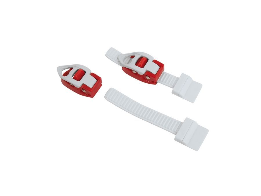 Přezky náhradní na FORCE tretry, bílo - červené