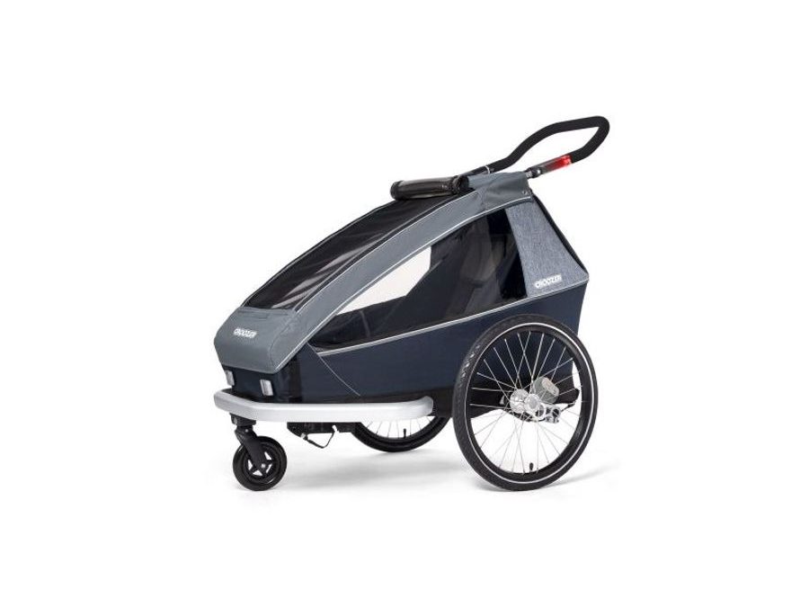 Odpružený vozík za kolo ROOZER KID FOR 1 PLUS Vaaya GRAPHITE BLUE 2020 2v1