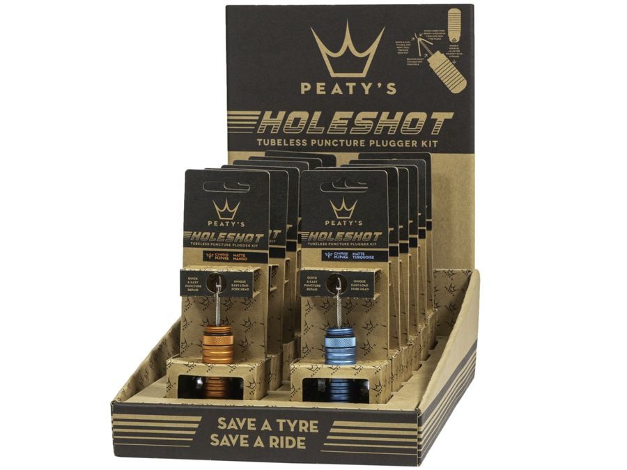 Box sad na bezdušové pláště PEATY'S HOLESHOT OPRAVNÁ SADA NA BEZDUŠOVÉ PLÁŠTĚ - 12 COLOURS MIXED