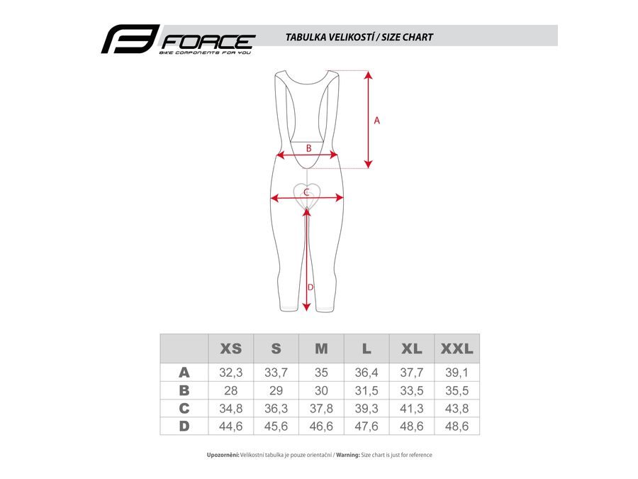 Dámské 3/4 kalhoty se šráky a vložkou FORCE STORY LADY, černé