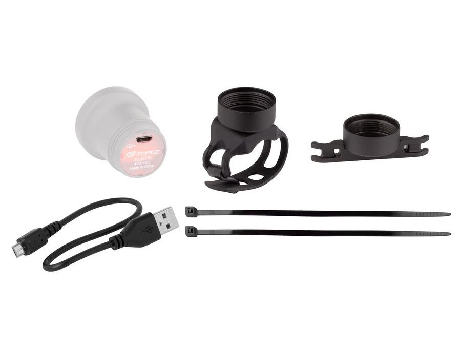 Zadní blikačka FORCE GLITZ, USB