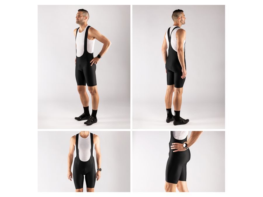 Pánské kraťasy se šráky a vložkou FORCE WINNER, černé