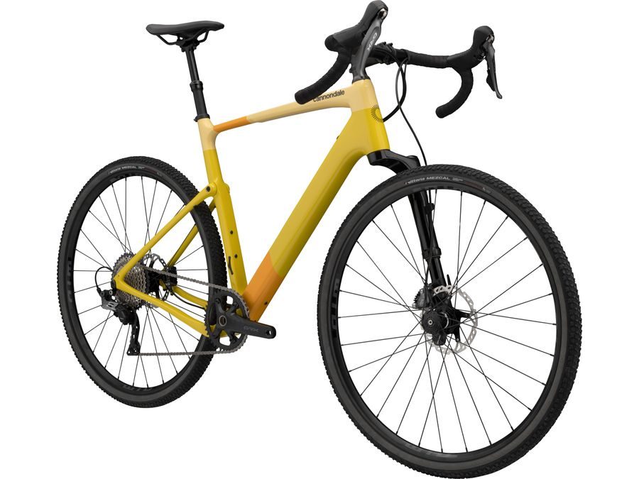 Gravel kolo CANNONDALE TOPSTONE CARBON 2 LEFTY, laguna yellow-butter-mango-jet black