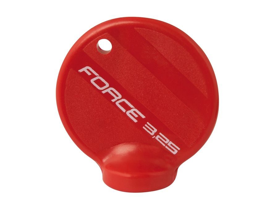 Centrklíč Force, plastový, červený,na nipl 3,25 mm