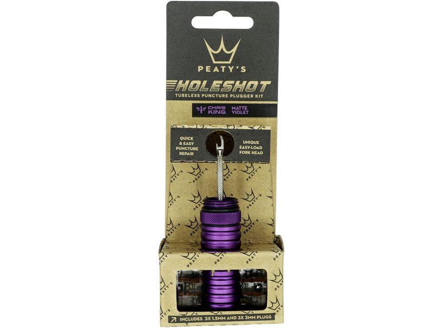 Opravná sada na bezdušové pláště PEATY'S HOLESHOT OPRAVNÁ SADA NA BEZDUŠOVÉ PLÁŠTĚ - VIOLET