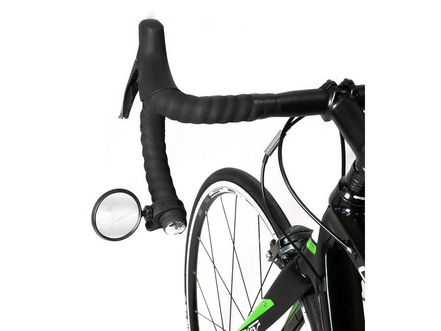 Zpětné zrcátko FORCE otočné silikonový držák, černé