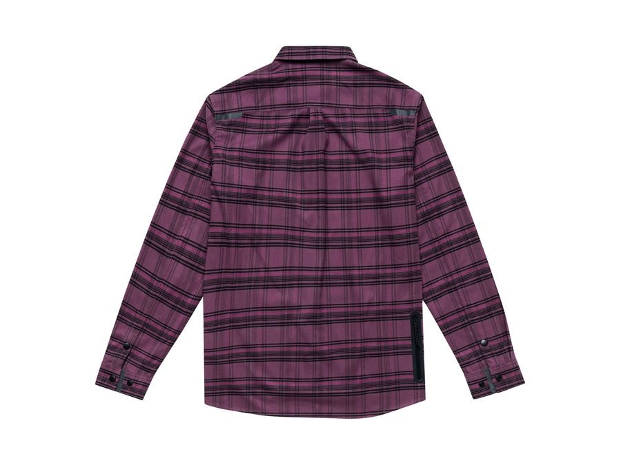 Pánská košile Troy Lee Designs GRIND FLANNE DEEP PURPLEL PLAID