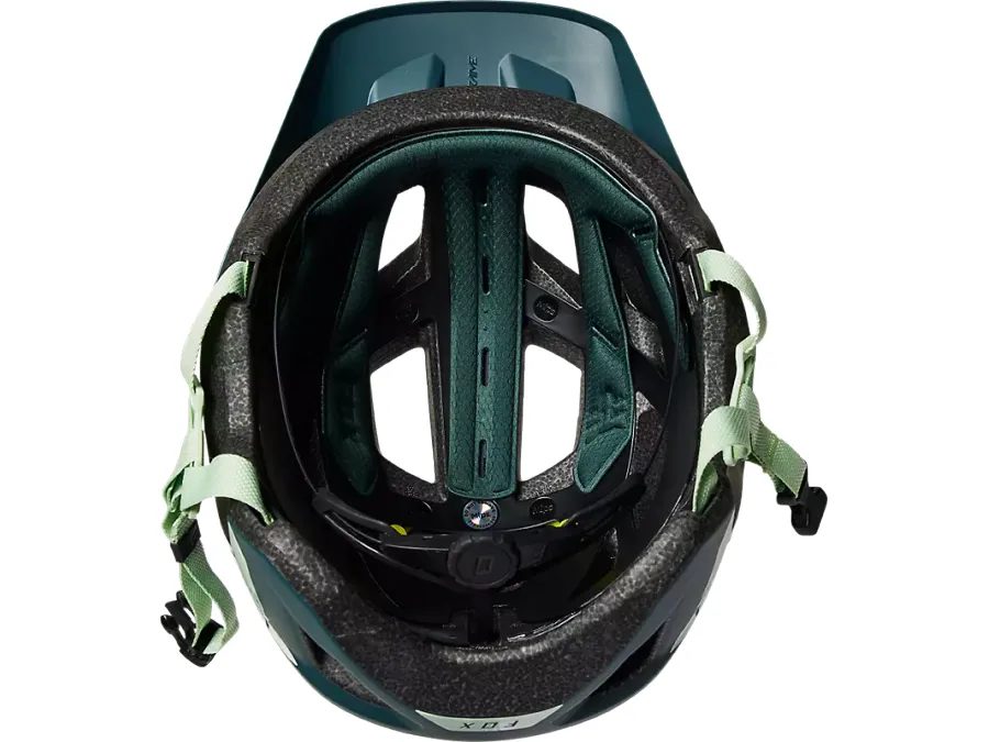 Helma FOX Mainframe Helmet Trvrs - modrozelená