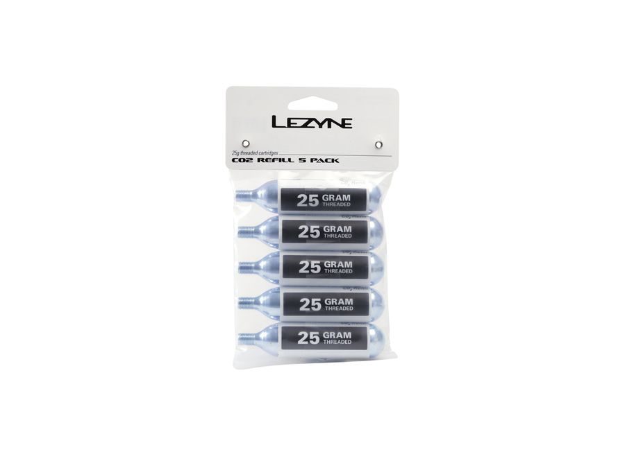 CO2 Bombičky LEZYNE 25G CO2 - 5 PACK SILVER