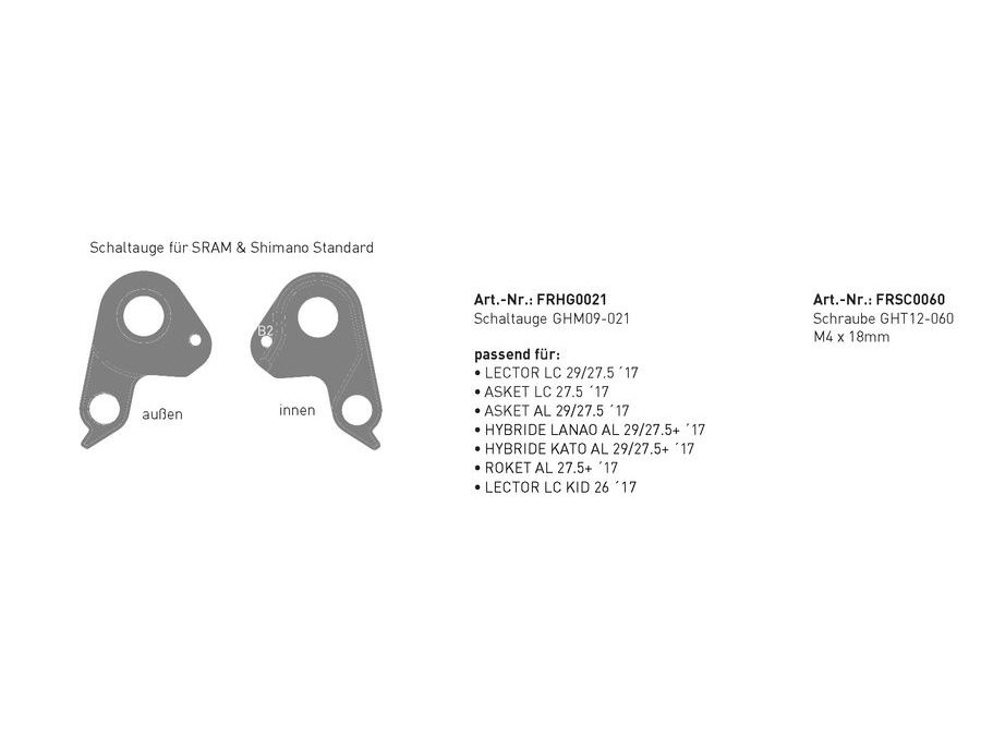 Patka rámu FRHG0021