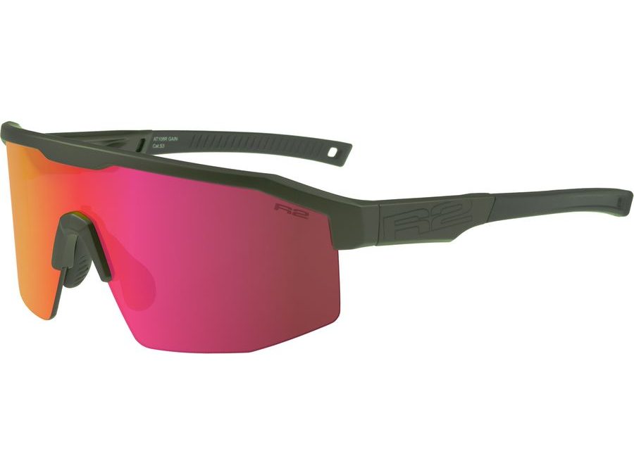 Sportovní sluneční brýle R2 HD GAIN AT108R, khaki