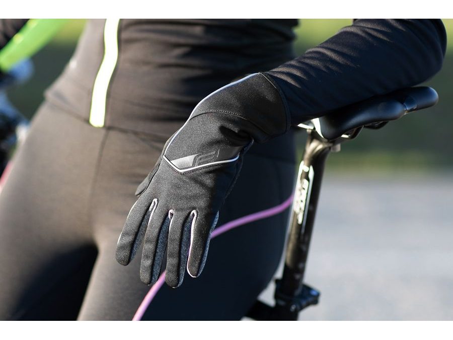 rukavice F GALE softshell, jaro-podzim, černé