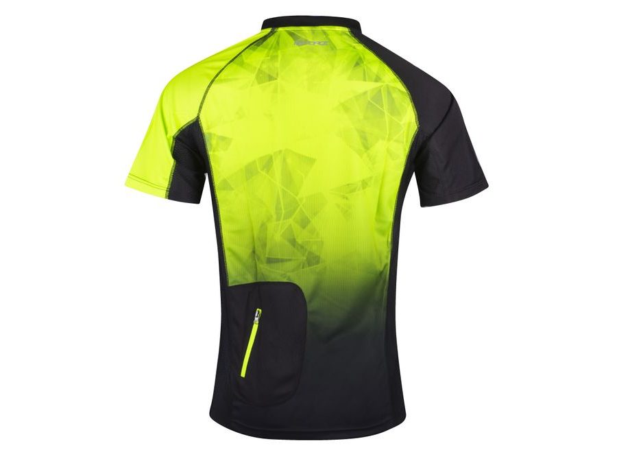 Pánský dres s krátkým rukávem Force MTB Core, fluo-černý
