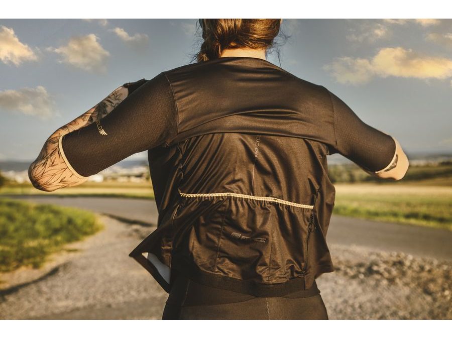 Dámský dres s krátkým rukávem FORCE GOLD LADY, černo-zlatý