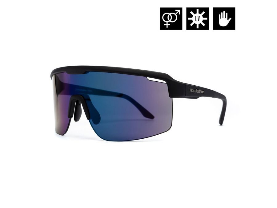 Brýle HORSEFEATHERS Scorpio, matt black-mirror green