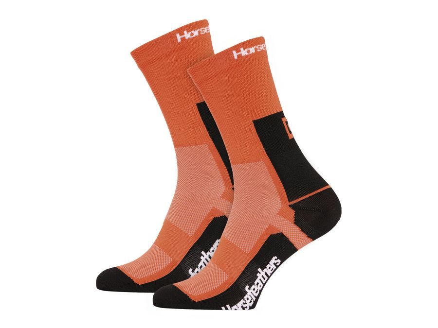 Pánské dlouhé technické funkční ponožky HORSEFEATHERS Cadence Long, burnt orange