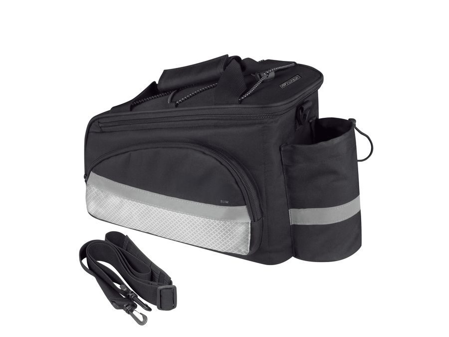 Brašna na zadní nosič FORCE SLIM, černá 9 l