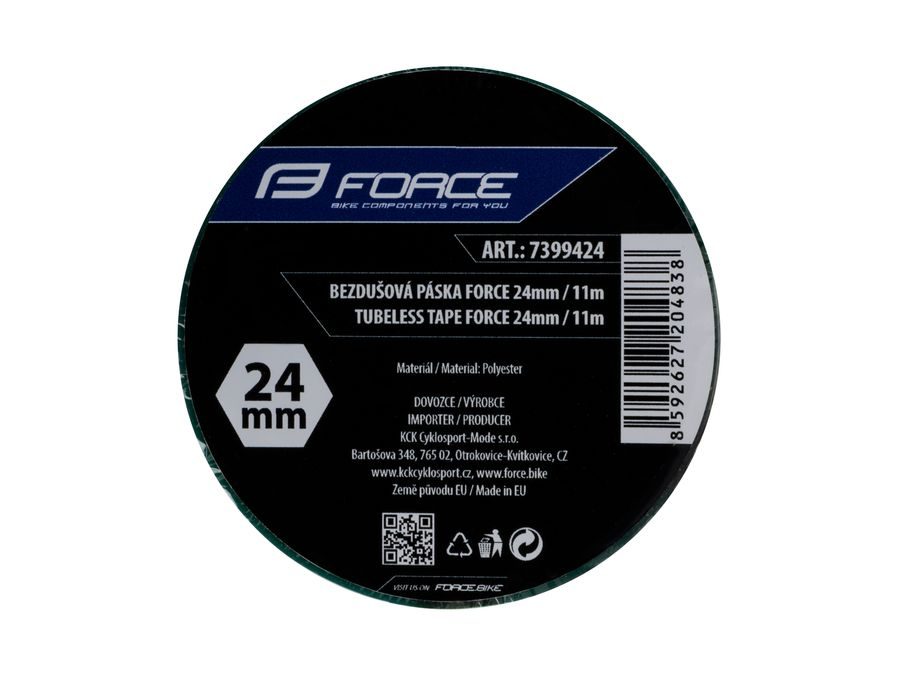 páska bezdušová FORCE 24mm x 11m, zelená