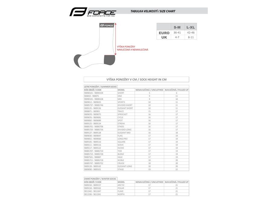 Dlouhé ponožky FORCE NORTH, černo-šedé