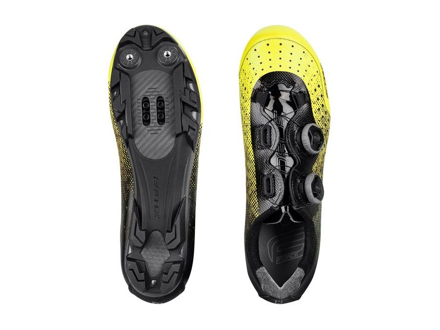 tretry FORCE MTB SCORE, fluo-černé