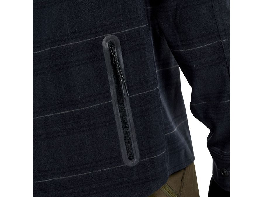 Pánská košile Troy Lee Designs GRIND FLANNEL PLAID CARBON