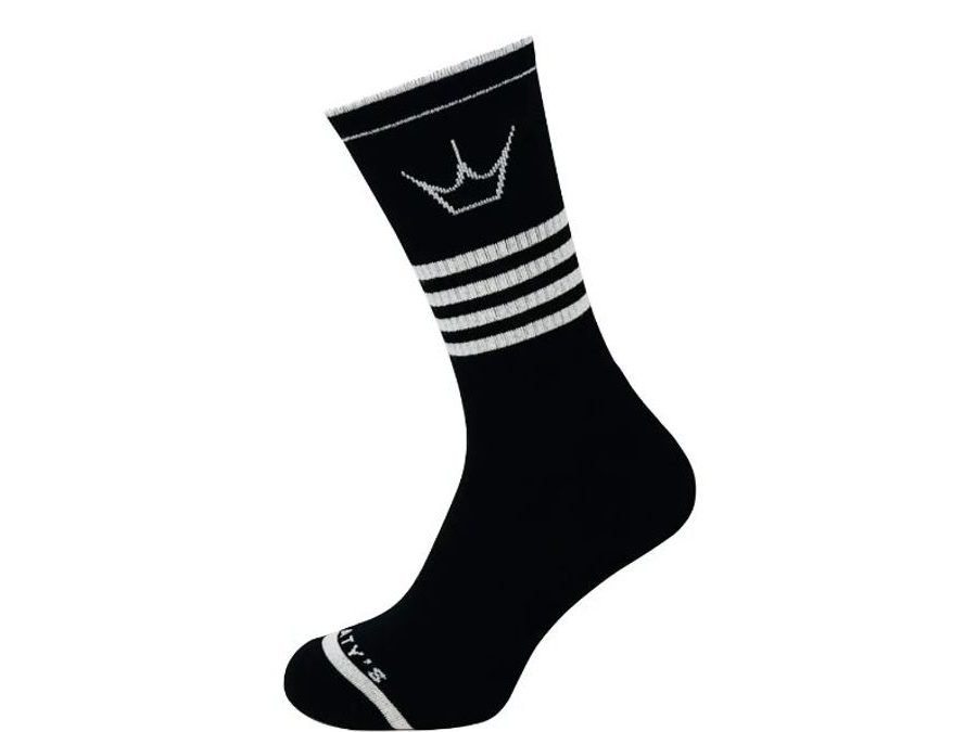 Dlouhé ponožky PEATY'S PONOŽKY SHREDSOCKS BAND, black-white
