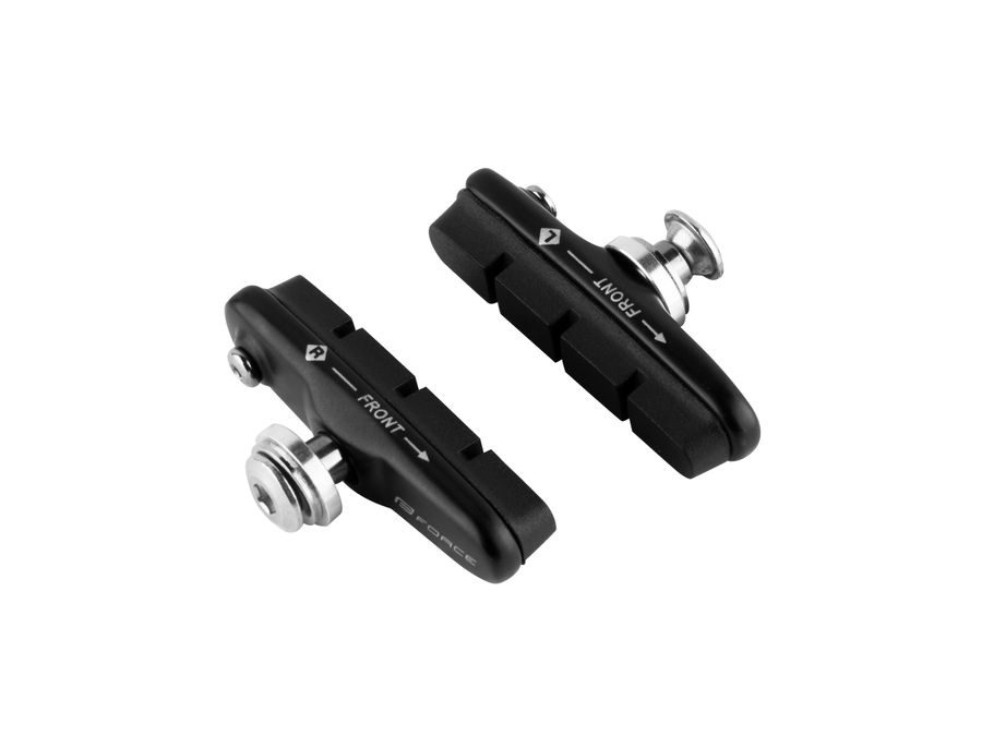 Brzdové špalky FORCE silniční výměnné, černé 55mm