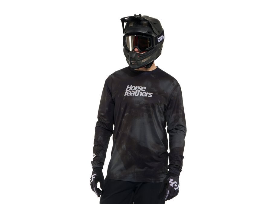 Pánský dres s dlouhým rukávem HORSEFEATHERS Quantum LS, thyme camo