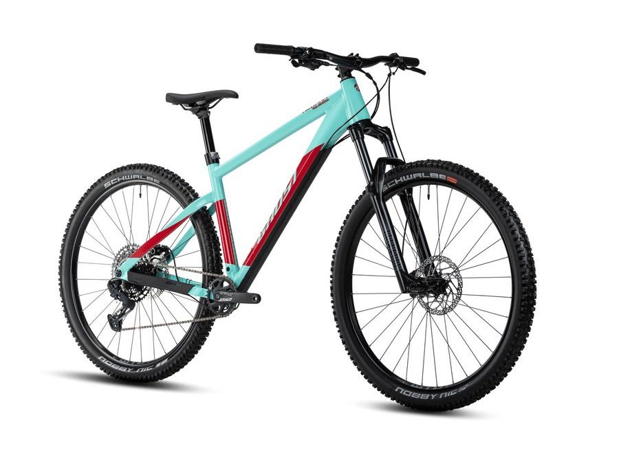 Pánské horské kolo Ghost Nirvana Trail Universal 29" - Green/Red