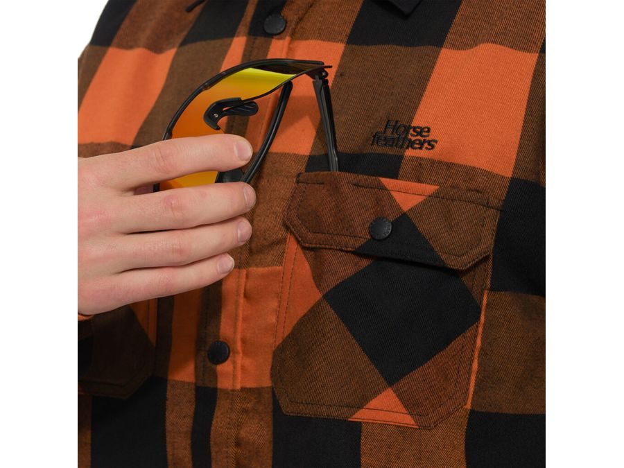 Pánská technická bike košile HORSEFEATHERS Prom, burnt orange