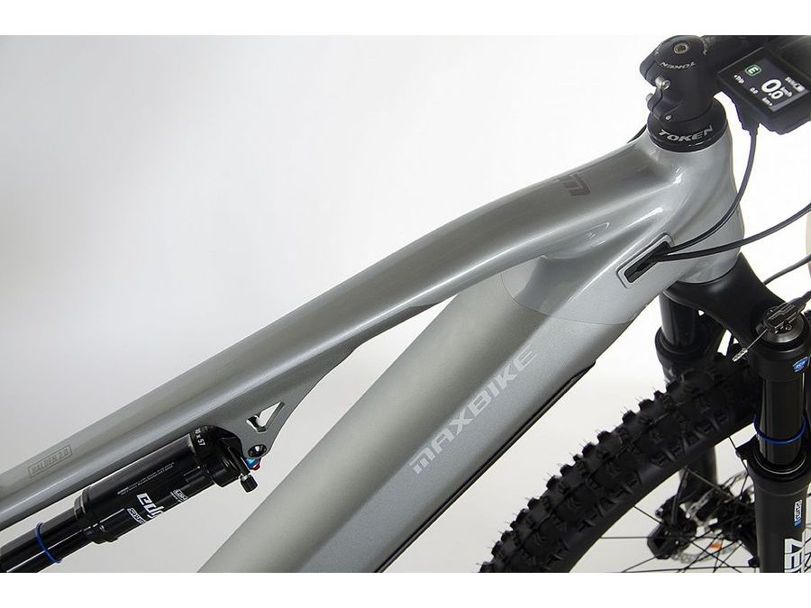 Pánské celoodpružené elektrokolo Maxbike Halden PRO 2024 Šedá