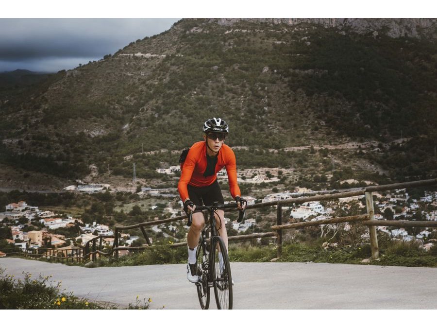 Pánský dres s dlouhým rukávem FORCE PURE, červený