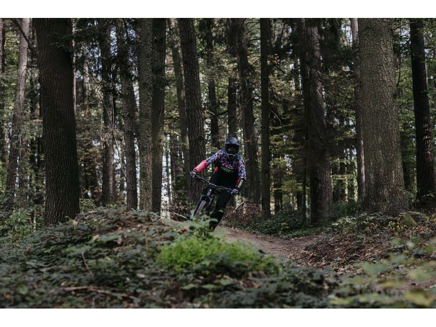 Dres s dlouhým rukávem FORCE RECKLESS, černo-růžovo-fluo