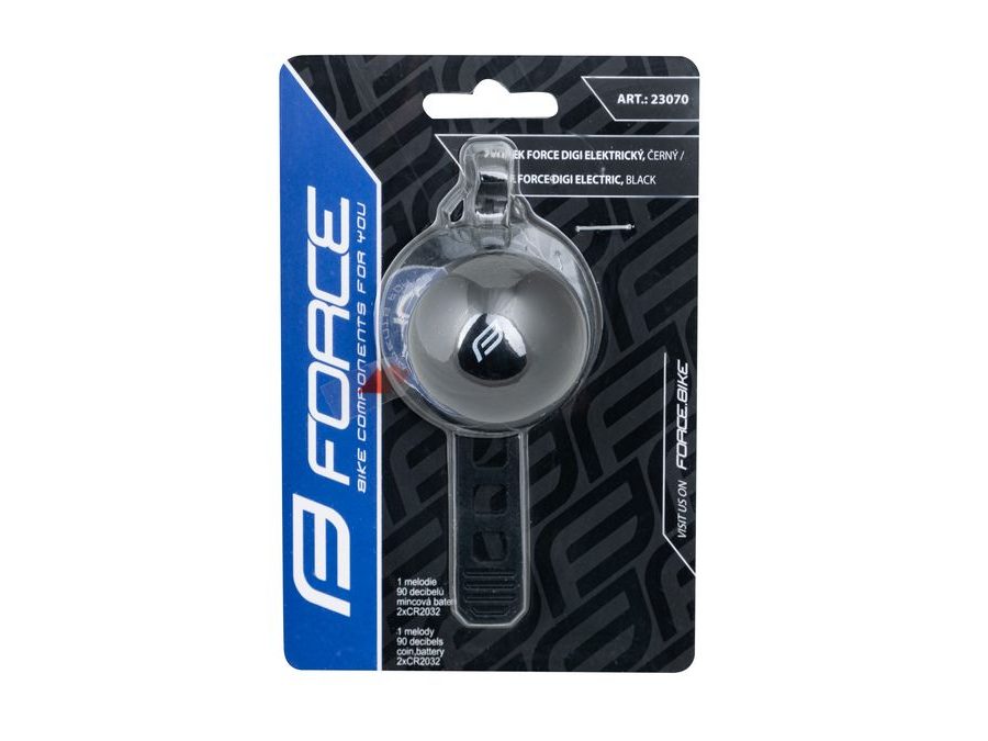 Zvonek FORCE DIGI elektrický, černý
