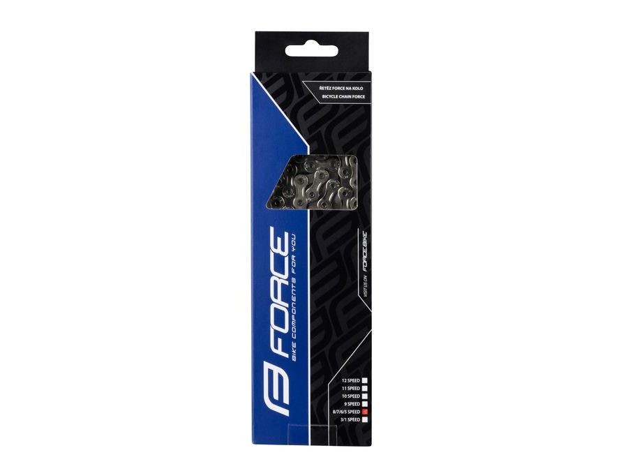 Řetěz FORCE P8001 pro 8-kolo stříbrný